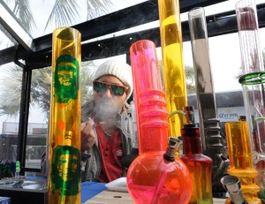 Smoking pot in Montevido