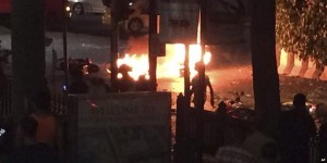 Scene of Bangkok bombing