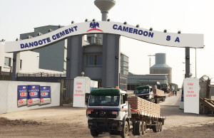 The new cement factory of Dangote in Cameroon