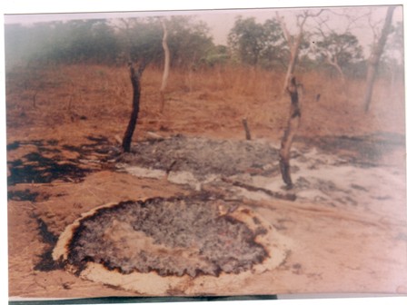A burnt farm at lseyin