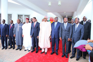 ECOWAS leaders at a summit in Abuja
