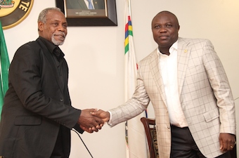 Ambode with Danny Glover