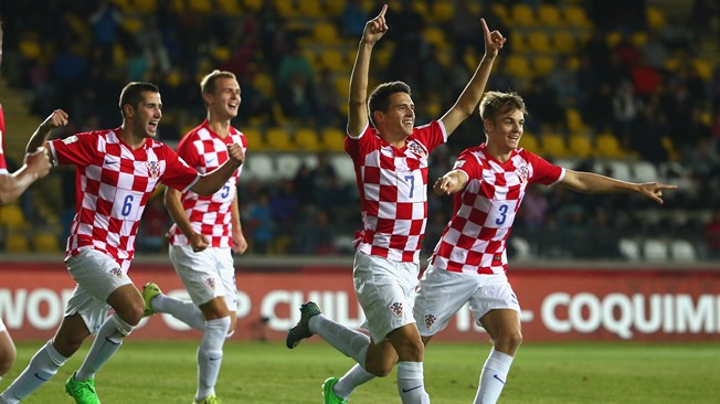 Croatians in a burst of joy after defeating Golden Eaglets