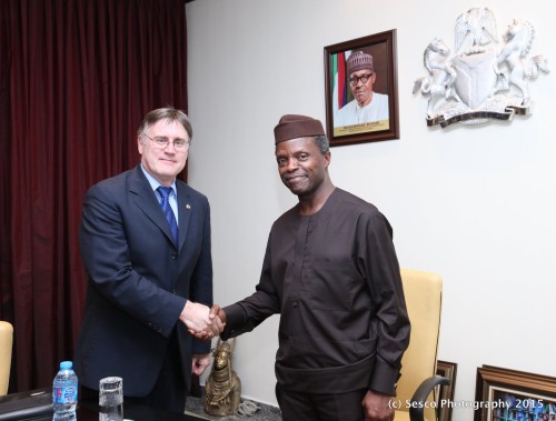 Osinbajo with Canadian ambassador