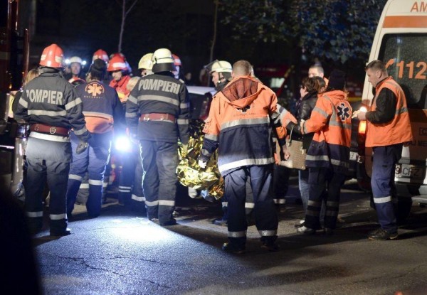 Romania's emergency workers at the Club. Photo: Independent of London