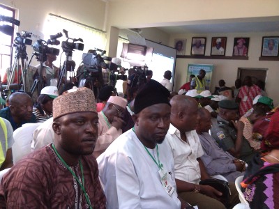 Cross section of journalists at INEC headquarters, Lokoja