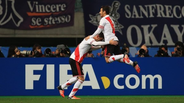 River Plate's Alario on top of the world