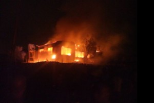 A fire disaster at Ojuelegba, Lagos