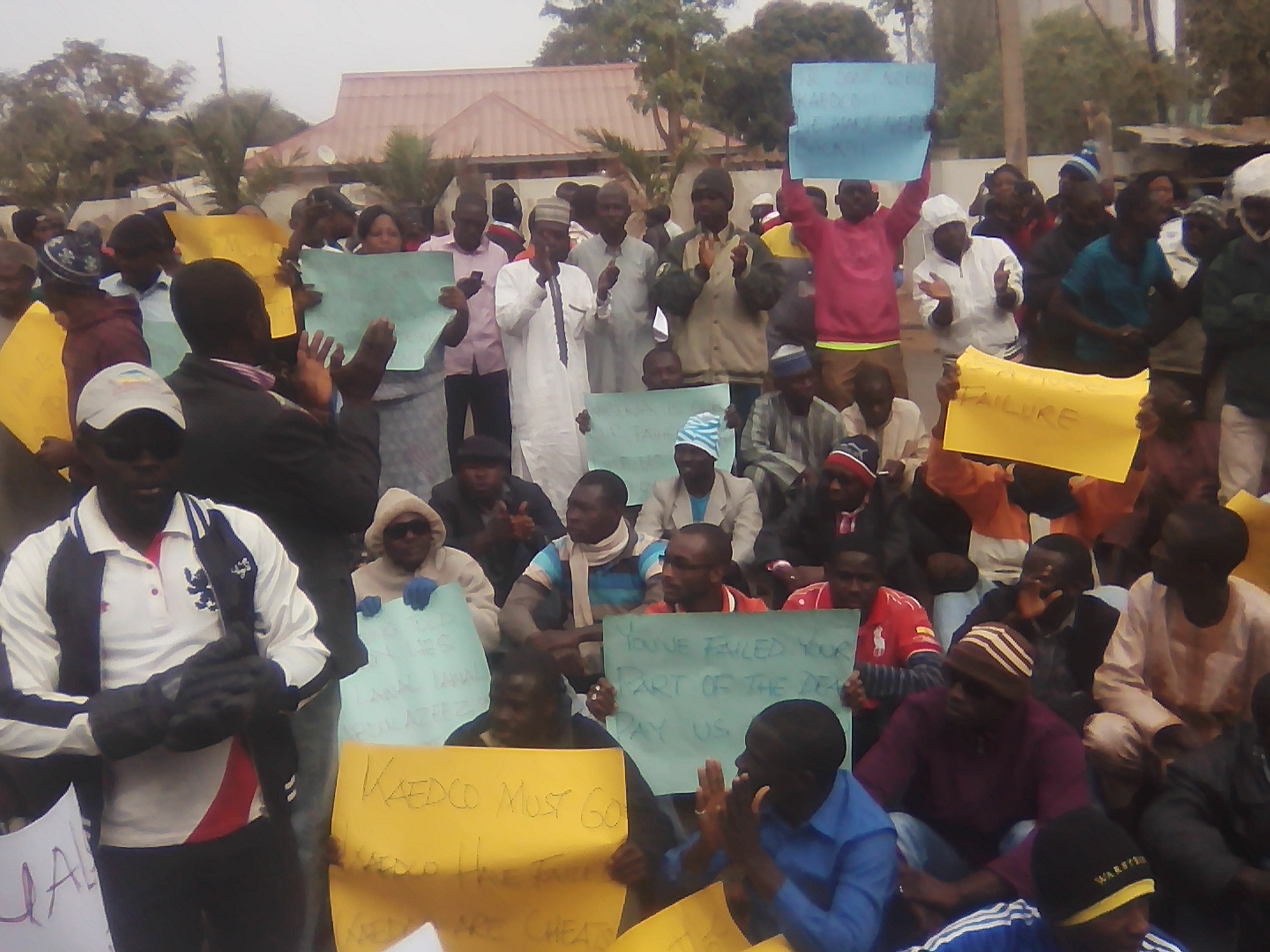 The protesters