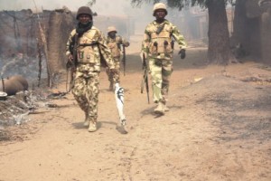 FILE PHOTO: Nigerian troops on Boko Haram frontline