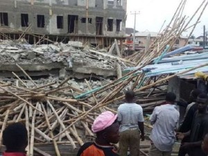 FILE: A collapsed building (File pix)
