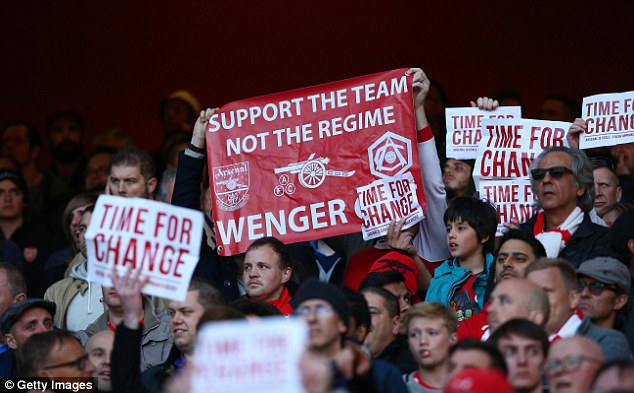 Arsenal Fans angry with Wenger
