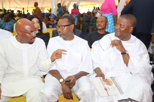 Jim Ovia, Chairman of Zenith, Femi Otedola and Aliko Dangote