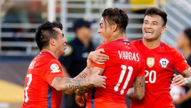Four-goal king Vargas with other team mates