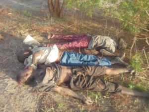 Corpses of the kidnappers