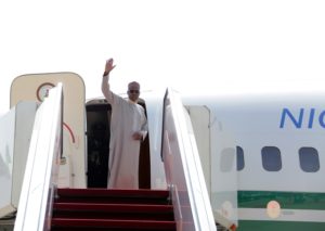 PRESIDENT BUHARI DEPARTING FOR UK