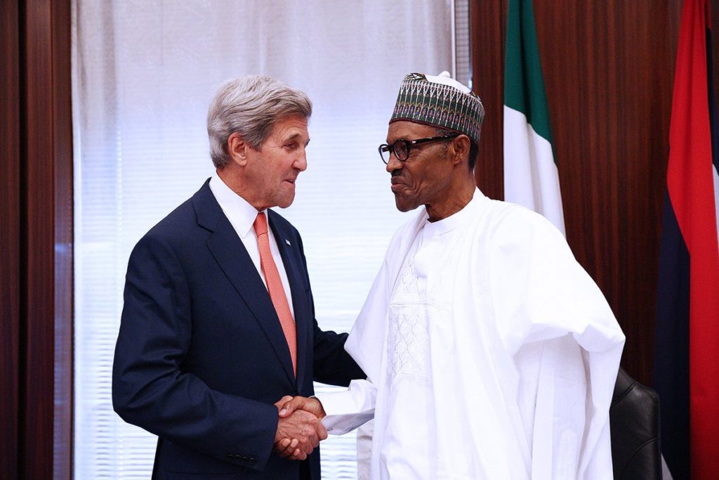 Buhari meets John Kerry