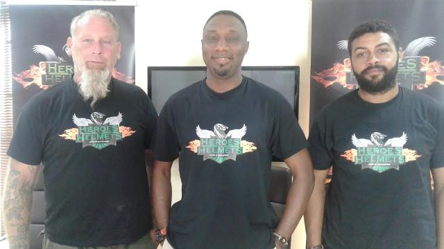 L-R: Founder, Lost For A Reason USA, Mr. Ron Grace; Founder, Out of Nigeria, Mr. Toyin Adebola and Founder, Eleko Motor Race, Mr. Dele 'Bami' BAMIDELE, at the media roundtable to announce the 2016 Independence Day on and off-road motorcycle adventure in Lagos