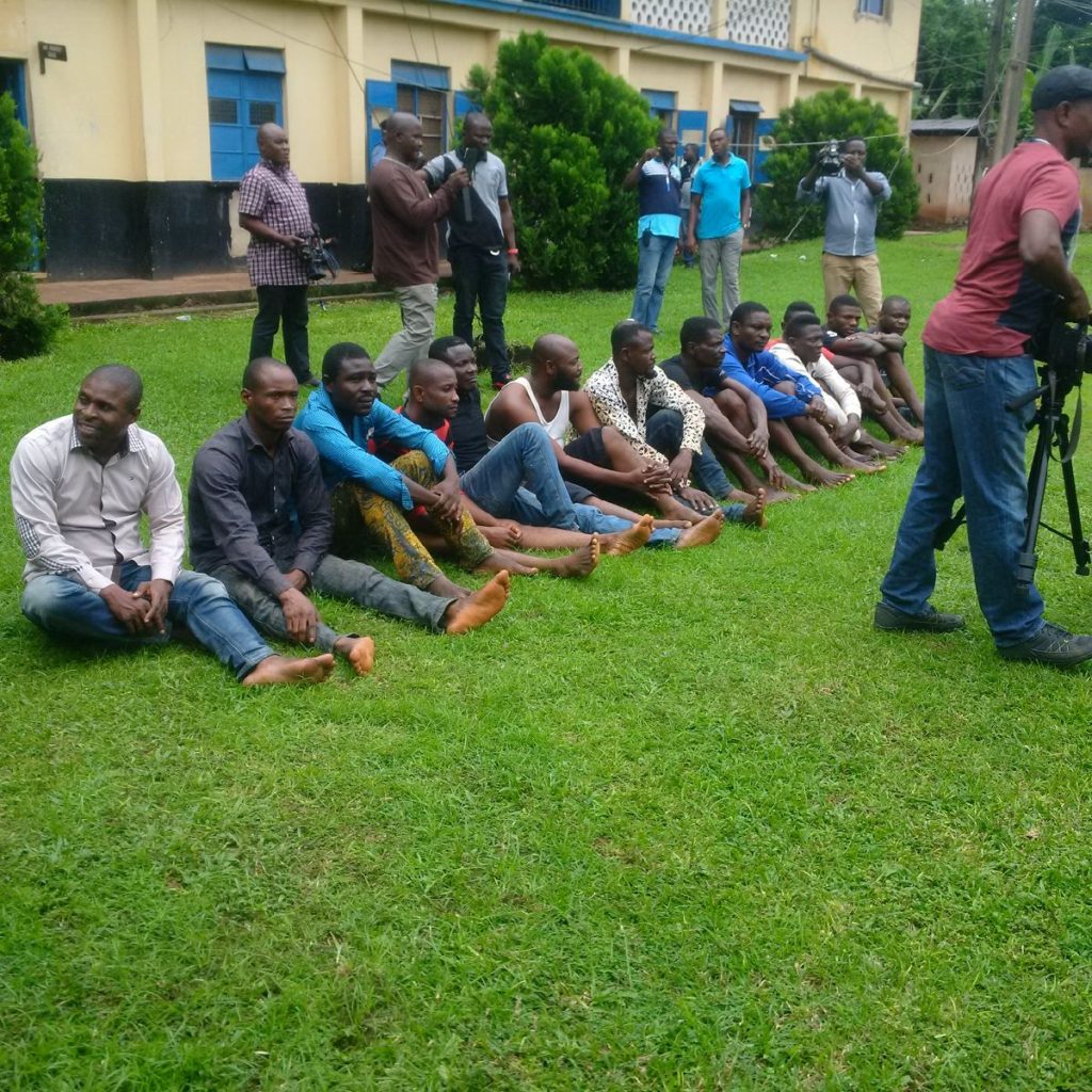 The-suspects-paraded-by-police