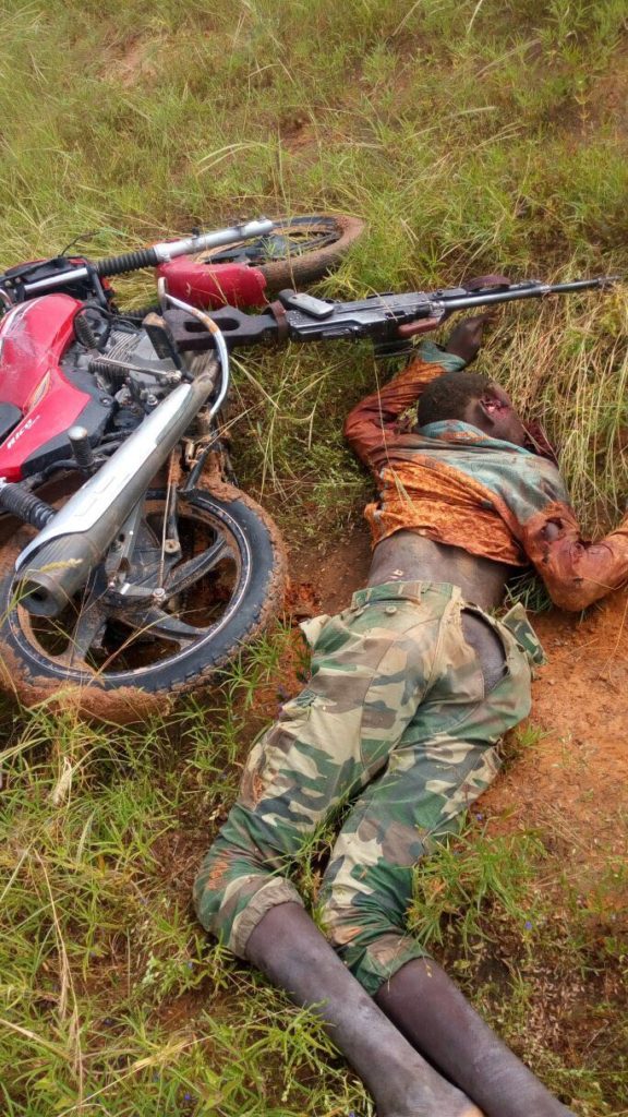 One of the Boko Haram members killed during the encounter with soldiers