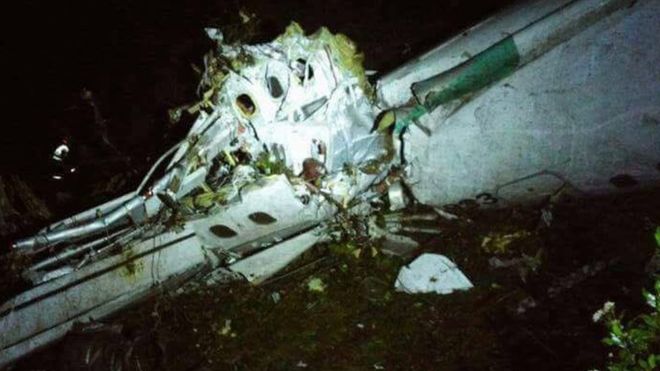 The crash site
