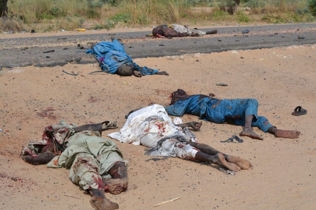 Remains of the terrorists