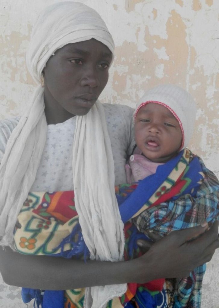Rakiya Abubakar and her baby