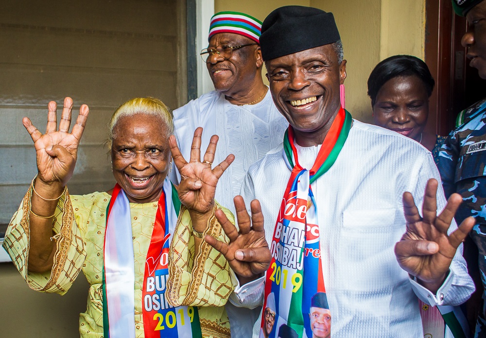 PHOTOS: Osinbajo reunites with mum after Chopper crash