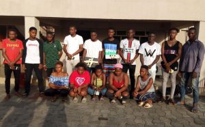 The 15 suspected internet fraudsters arrested in Port Harcourt