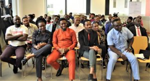 Members of the Creative Industry listening to the the acting EFCC chairman, Ibrahim Magu