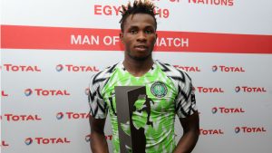 First goal for Nigeria excites Chukwueze