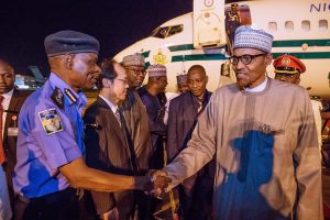 President Buhari and former IGP Mohammed Adamu