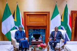 file photo: Buhari and Ramaphosa