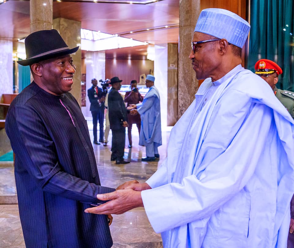 PHOTOS: Buhari receives Jonathan in Aso Rock