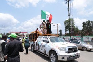 PDP in a campaign rally: