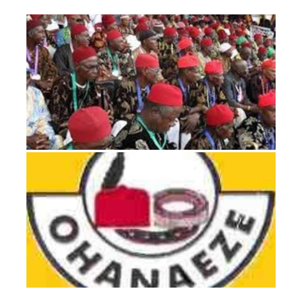 Ohanaeze Ndigbo: asks Igbo youths to register