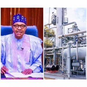 President Muhammadu Buhari and Refinery