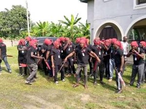 Members of the disbanded OSPAC security outfit