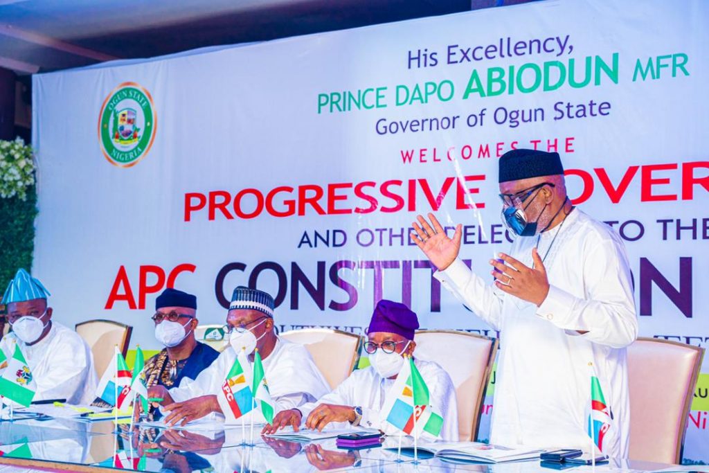 South-west APC Governors at the constitution review meeting