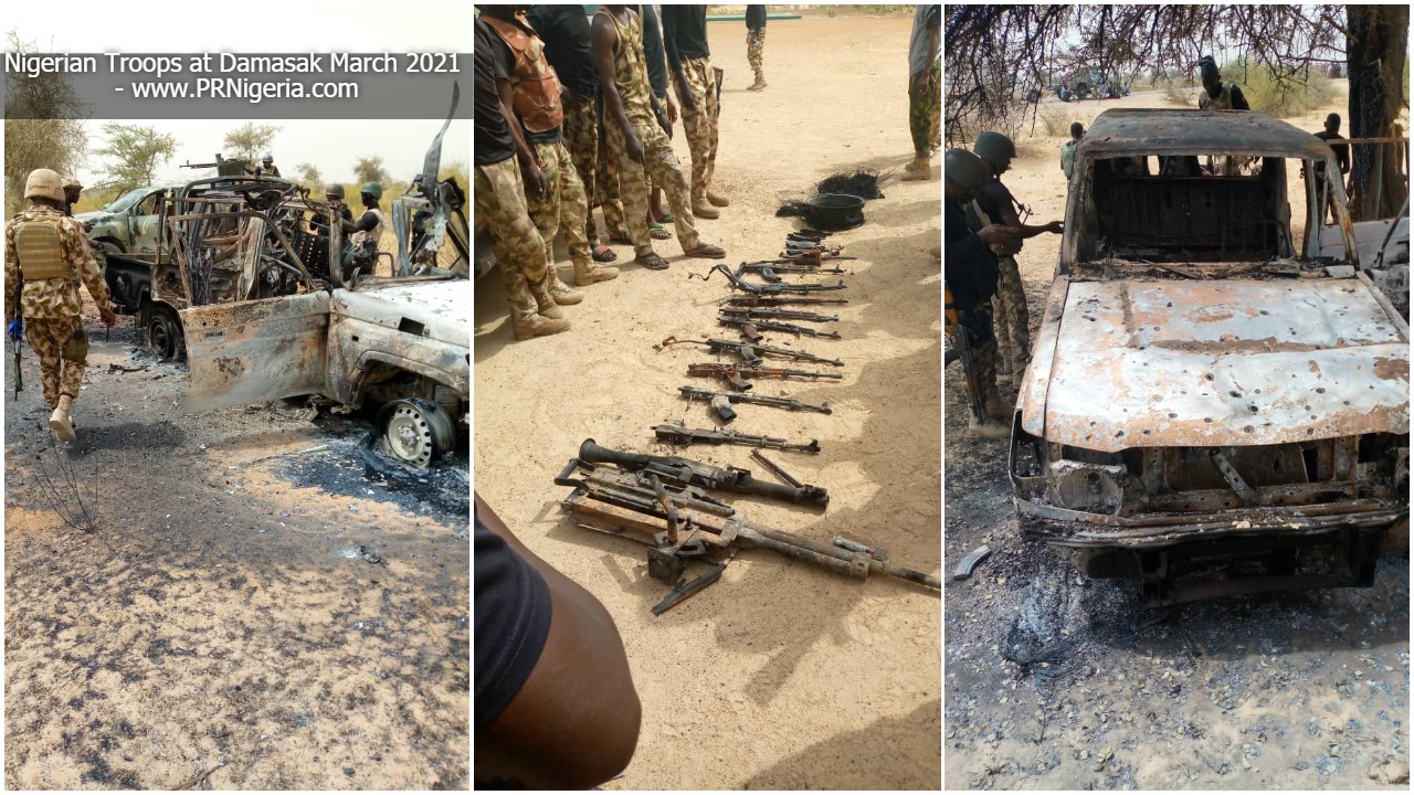 PHOTO: NAF helicopters bomb ISWAP/Boko Haram fighters, guntrucks in Borno