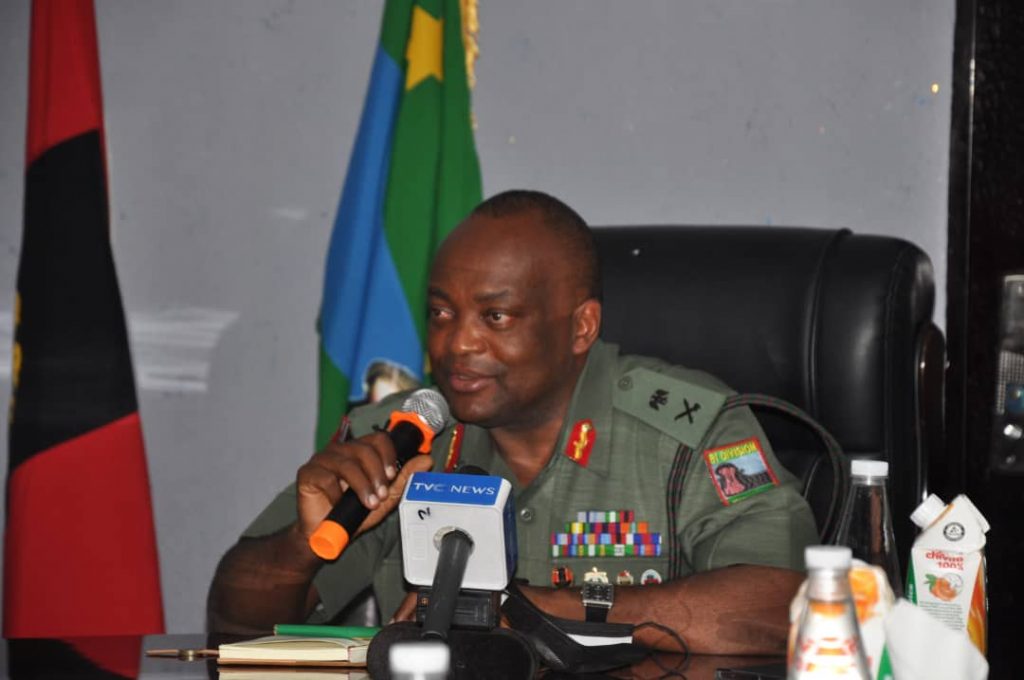 Gen. Lawrence Fejokwu, the General Officer Commanding (GOC), 81 Division of Nigeria Army, Lagos,