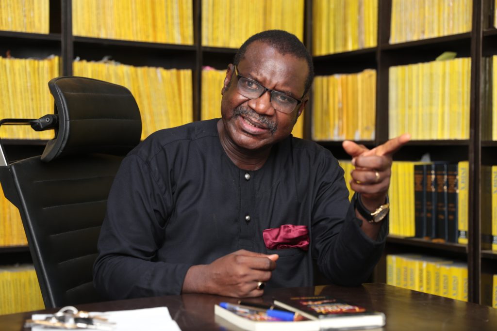 Layi Babatunde (SAN): "... You remember in the book a judge was robbed, a magistrate was kidnapped (laughs). The idea is to expose our society..."