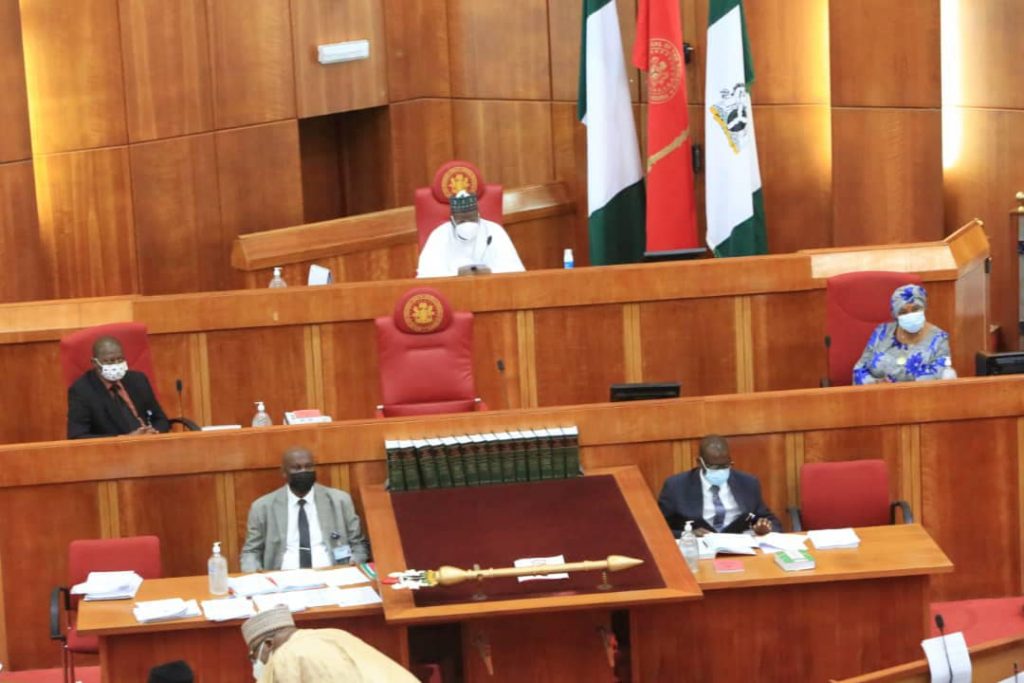 Senate in session: passed Electoral Act in a rowdy session