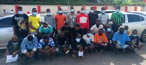 The internet fraudsters arrested in Owo