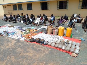 Some of the 52 suspects, who were members of various criminal gangs arrested by the Adamawa Police Command