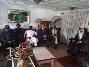 Delegation of global investors from Nigeria, Kuwait, Turkey, Dubai, United states of America(USA), Canada, Japan in courtesy visit to Palace of King Godwin Giniwa, the leader of Supreme Council of Ogoni Traditional Rulers of Ogoni kingdom.