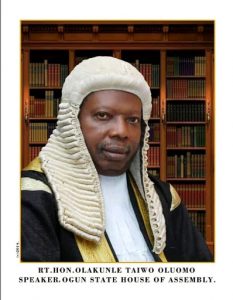 Right Hon. Olakunle Taiwo Oluomo: Speaker Ogun House of Assembly