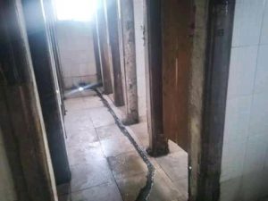 Another dilapidated section of the school