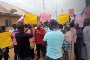 Igboho supporters during the protest to call for his release in Ibadan