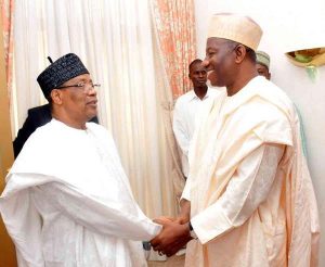 Former Presidents Ibrahim Babangida and Goodluck Jonathan